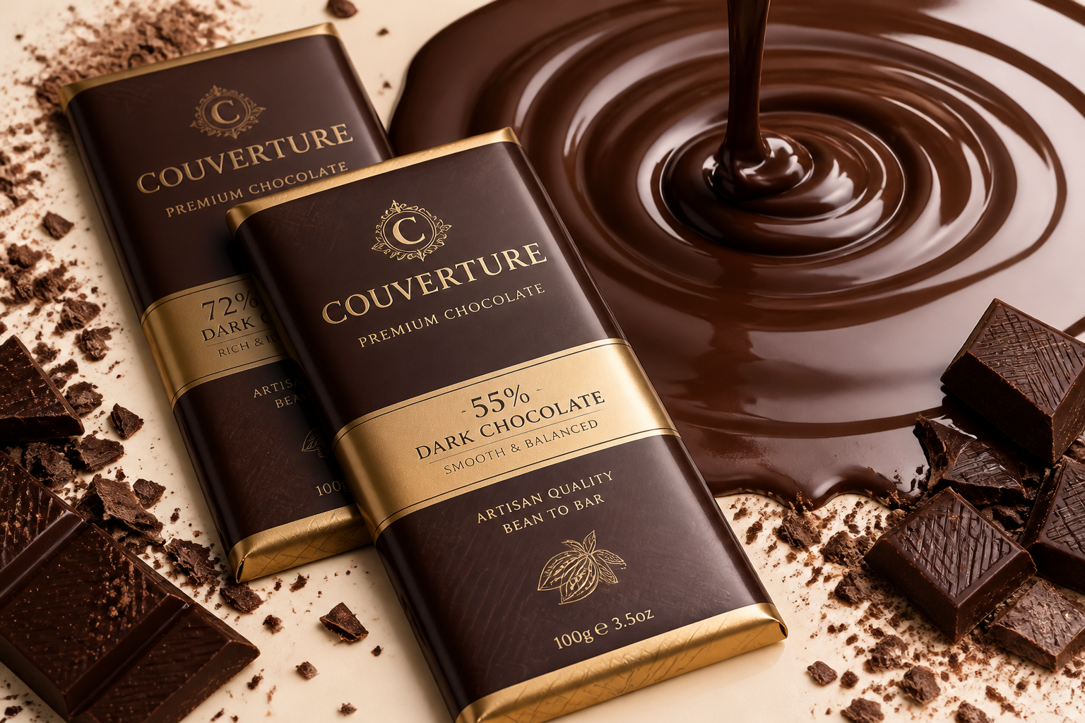 Premium couverture chocolate