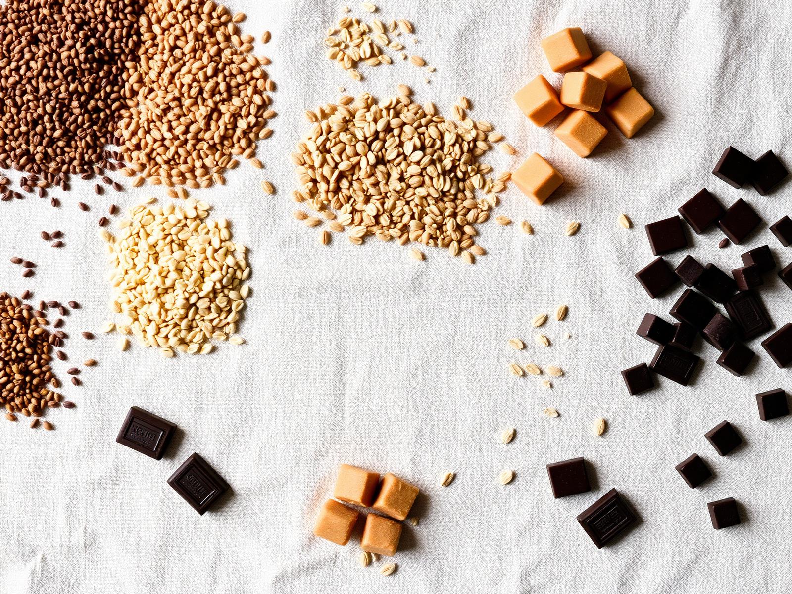 Millet grains and jaggery